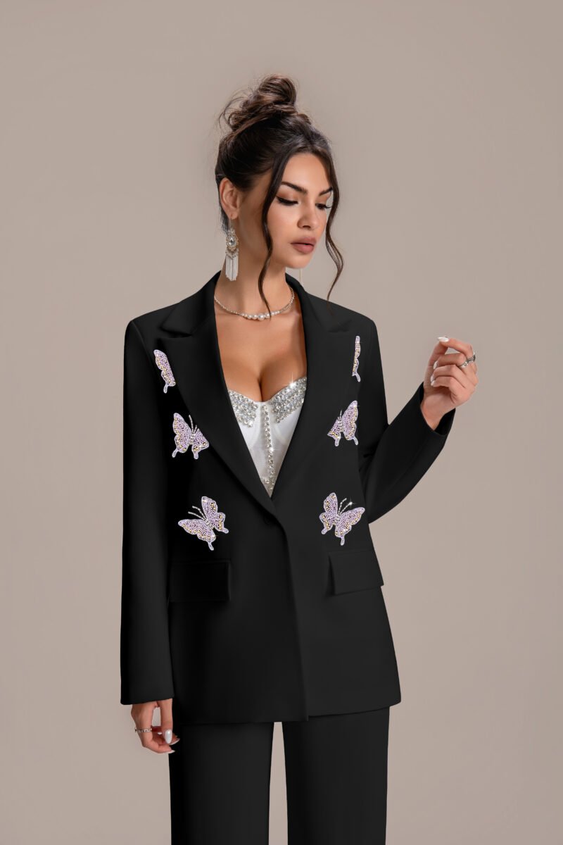 Women's Tailored Butterfly Blazer - High-End Custom Design