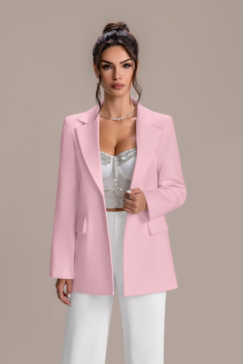 Women's Slim-Fit Firework Blazer - High-End Custom Tailored with Shoulder Pads